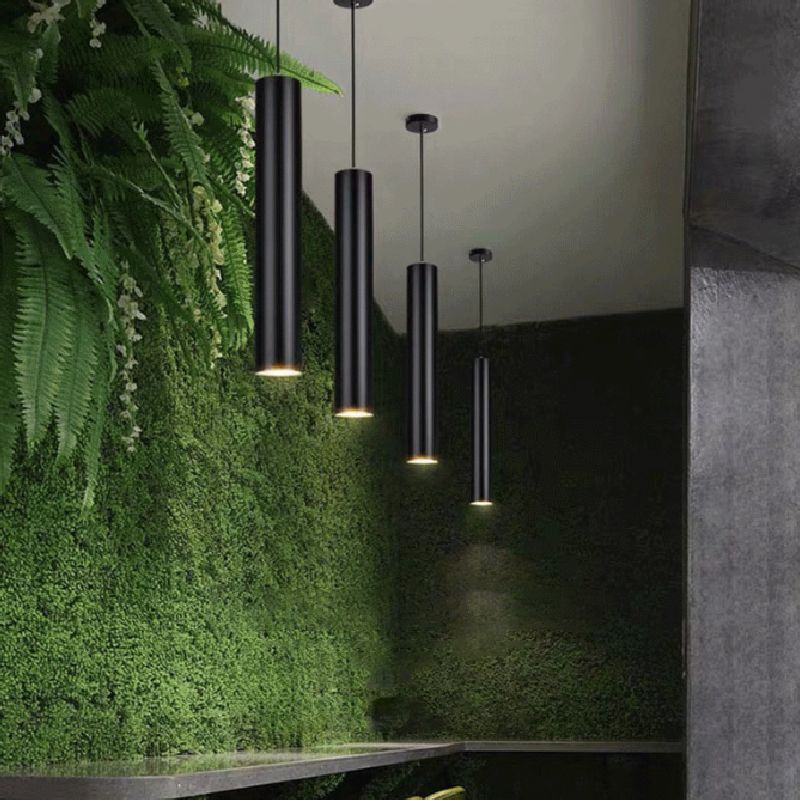 Elys Pendant Light Modern Cylinder Shape Metal Living Room
