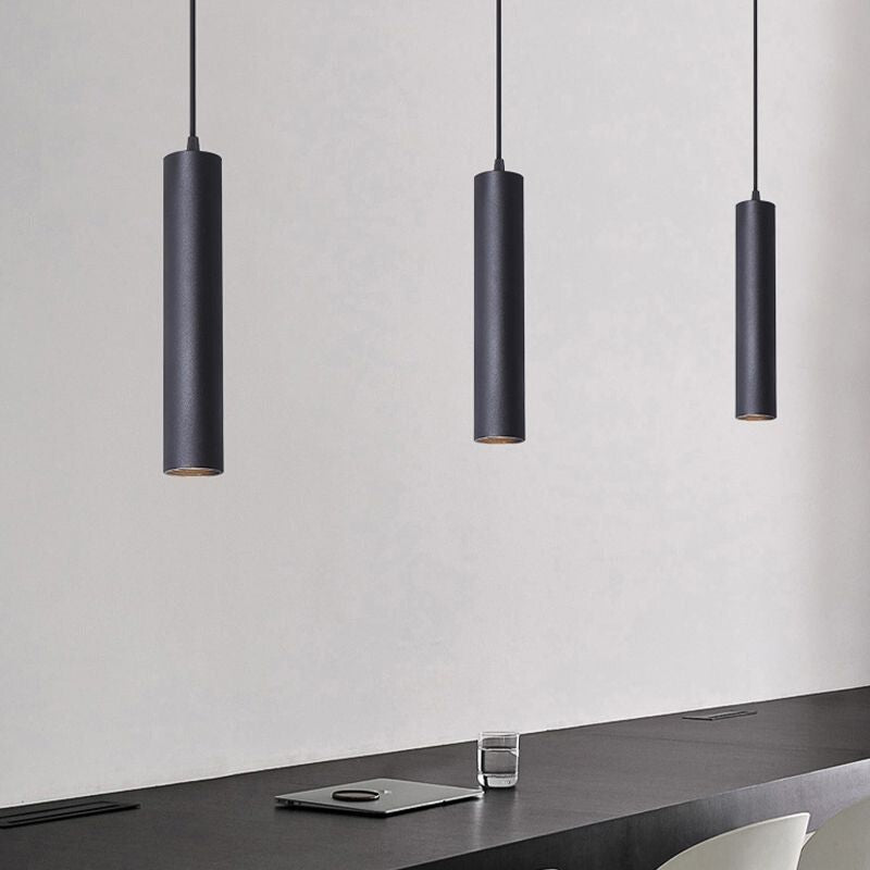 Elys Pendant Light Modern Cylinder Shape Metal Living Room