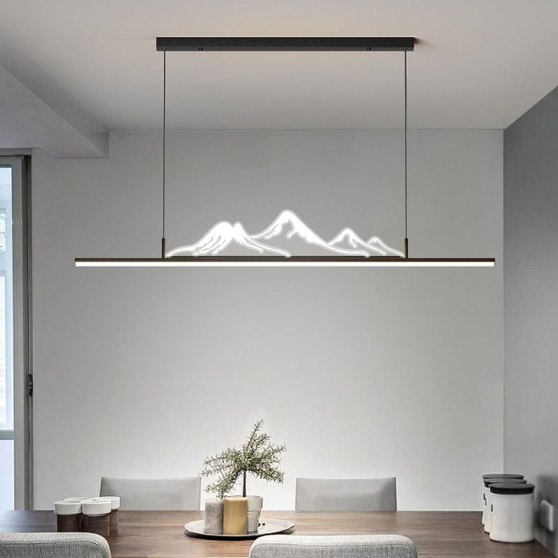 Elys Pendant Light Louise Designer Mountain Shape LED Living Room