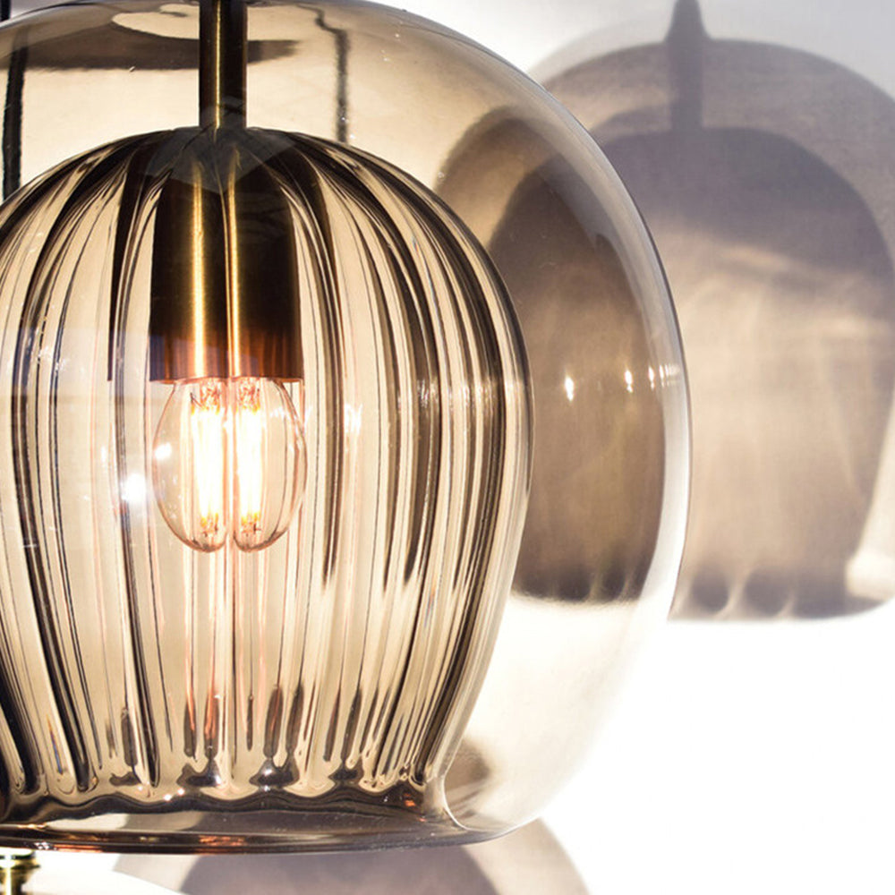 Halo Pendant Light Nordic Glass Globe for Bedroom Living Room