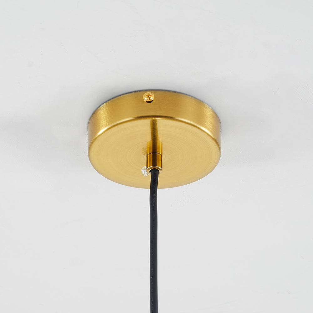 Halo Pendant Light Nordic Glass Globe for Bedroom Living Room