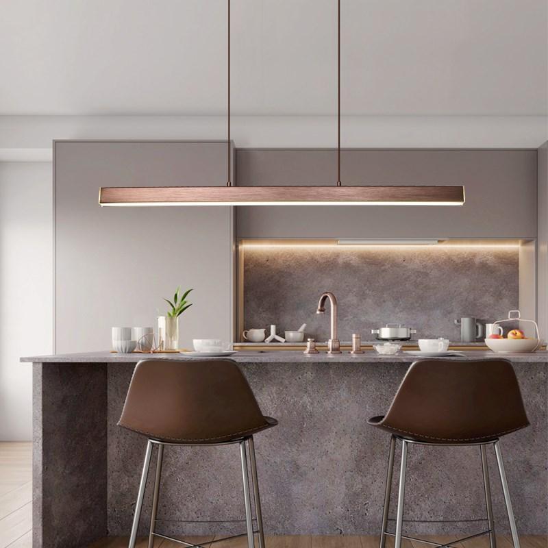 Elys LED Pendant Light Metal Linear Modern Dining Room Bedroom