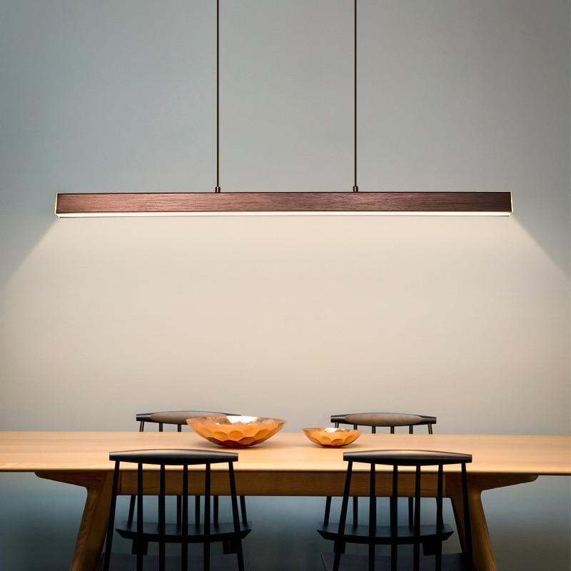 Elys LED Pendant Light Metal Linear Modern Dining Room Bedroom