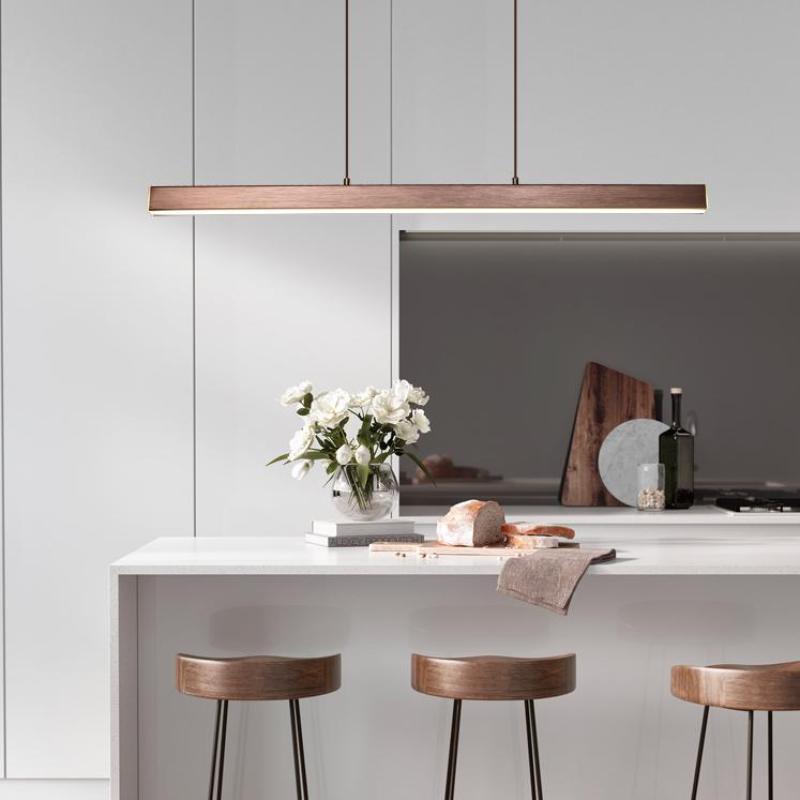 Elys LED Pendant Light Metal Linear Modern Dining Room Bedroom