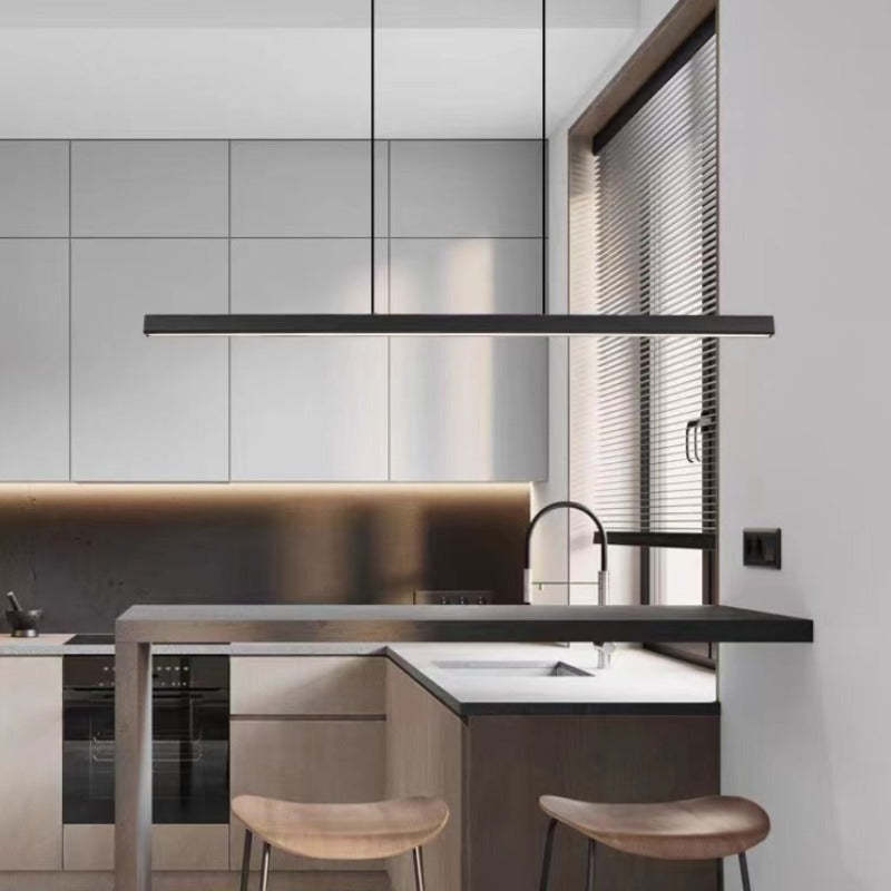 Elys LED Pendant Light Metal Linear Modern Dining Room Bedroom