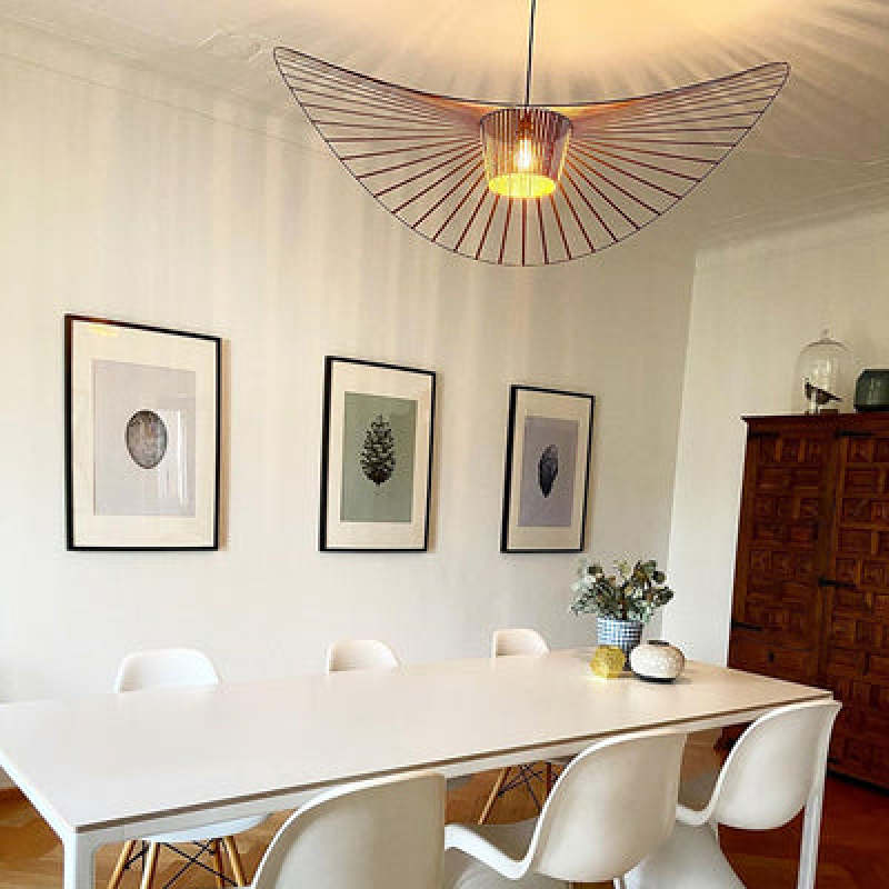 Nexa Lámpara Colgante Moderna Tela Con Flores Salón