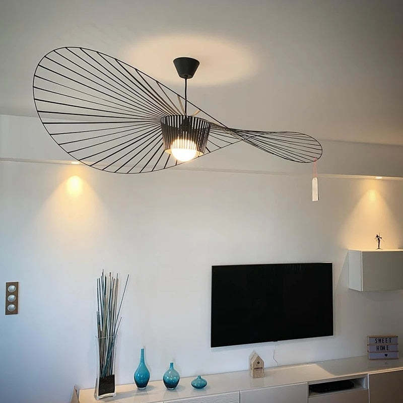 Nexa Lámpara Colgante Moderna Tela Con Flores Salón