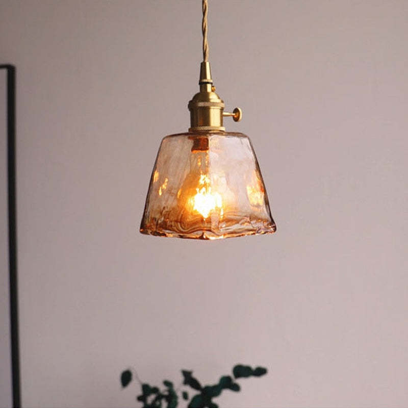 Mode Pendant Light Vintage Retro Industrial Glass Brass Living Room