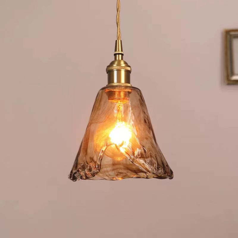 Mode Pendant Light Vintage Retro Industrial Glass Brass Living Room
