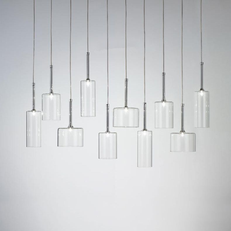 Halo Pendant Light LED Glass Modern Minimalist Living Room Office