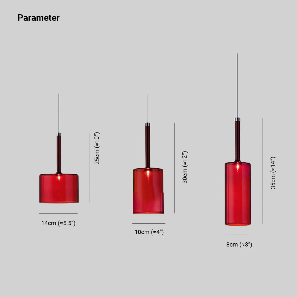 Halo Pendant Light LED Glass Modern Minimalist Living Room Office