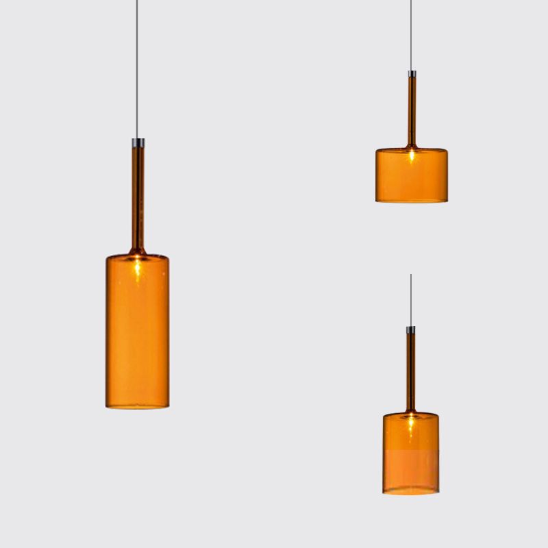 Halo Pendant Light LED Glass Modern Minimalist Living Room Office