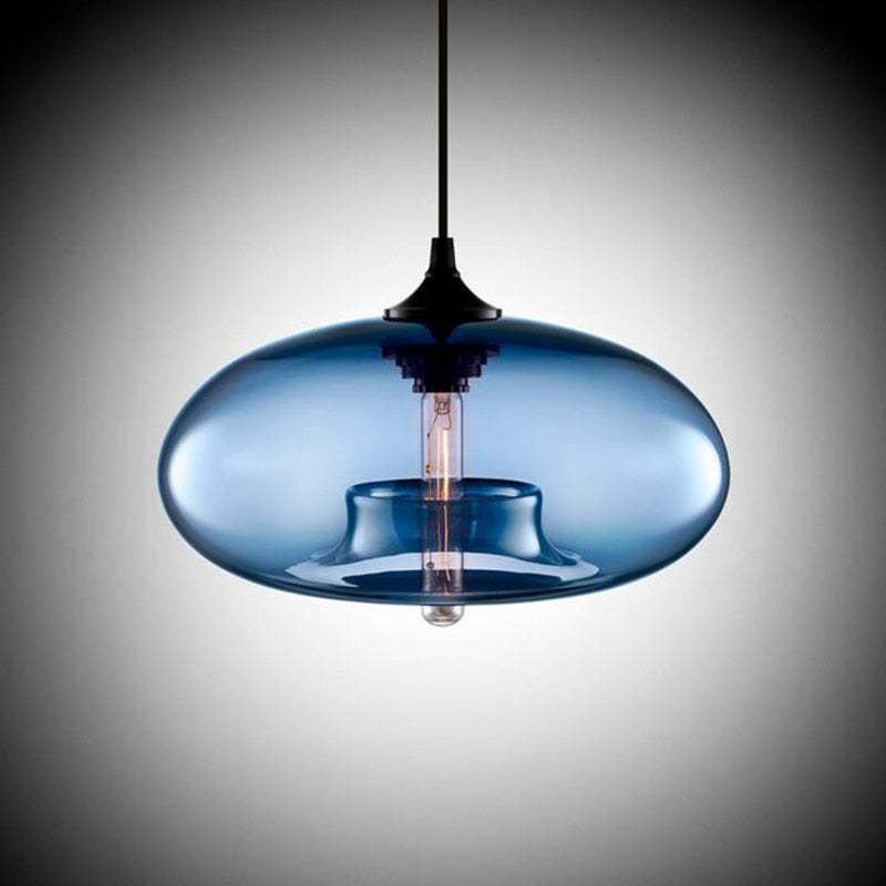 Mode Pendant Light Modern Bread Shape Glass Living Room Bedroom