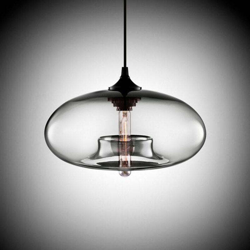 Mode Pendant Light Modern Bread Shape Glass Living Room Bedroom