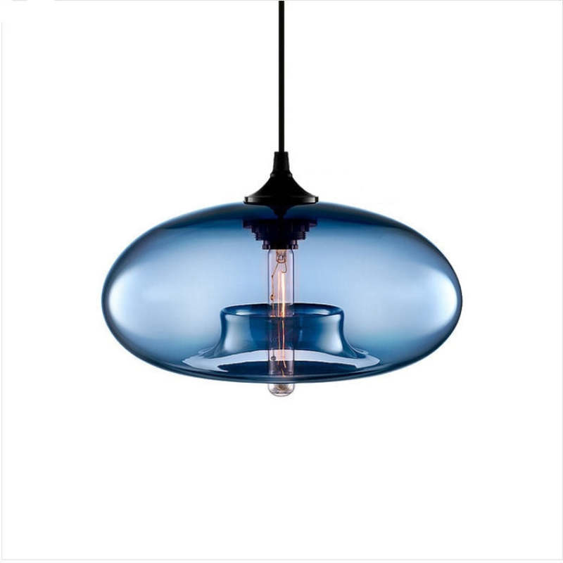 Mode Pendant Light Modern Bread Shape Glass Living Room Bedroom