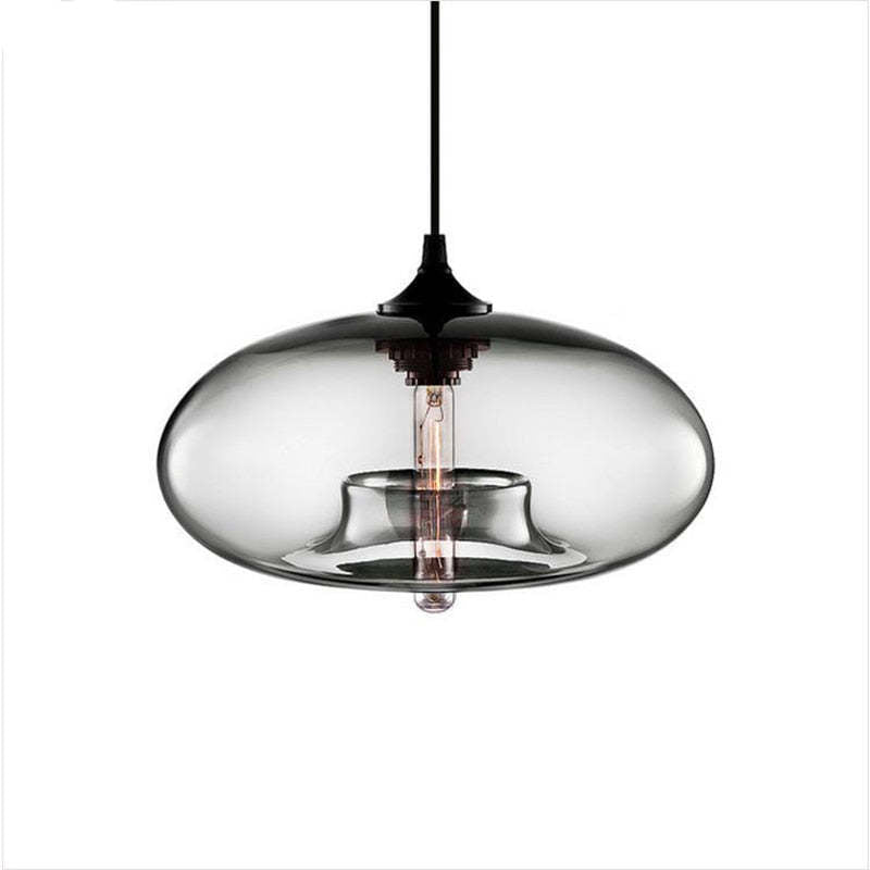 Mode Pendant Light Modern Bread Shape Glass Living Room Bedroom