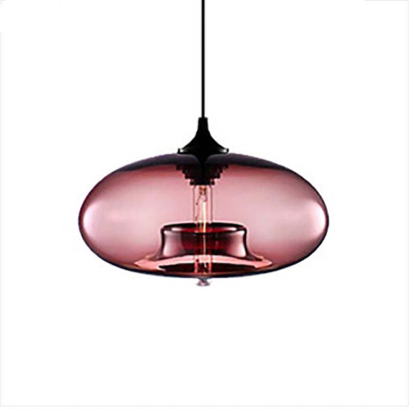 Mode Pendant Light Modern Bread Shape Glass Living Room Bedroom
