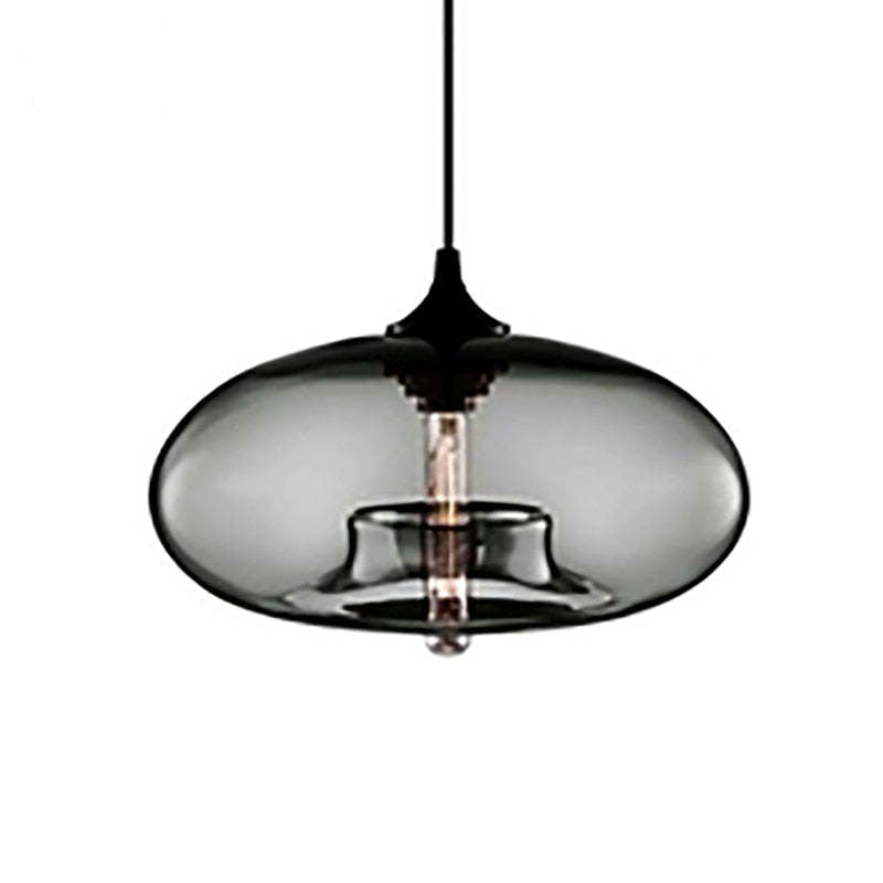 Mode Pendant Light Modern Bread Shape Glass Living Room Bedroom
