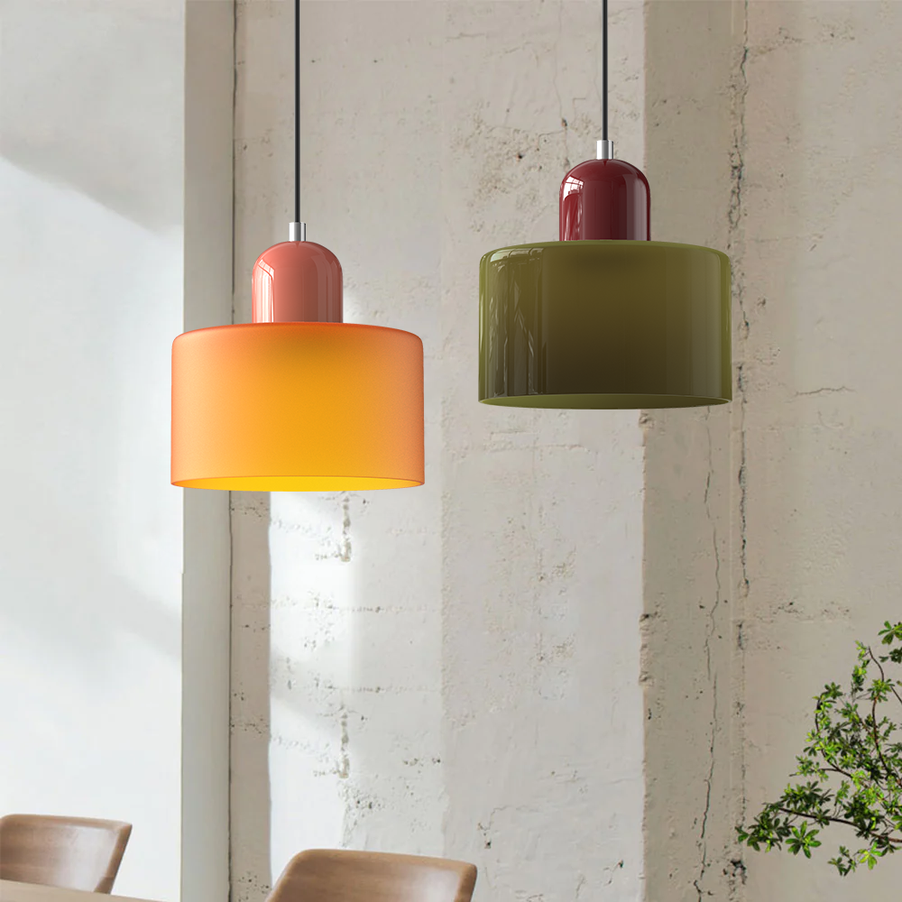 Halo Pendant Light Modern Glass For Kitchen Island Living Room