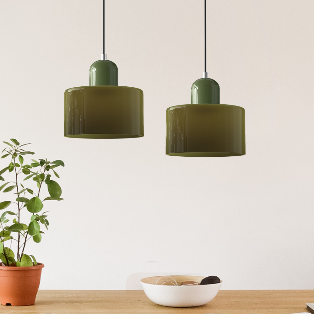 Halo Pendant Light Modern Glass For Kitchen Island Living Room