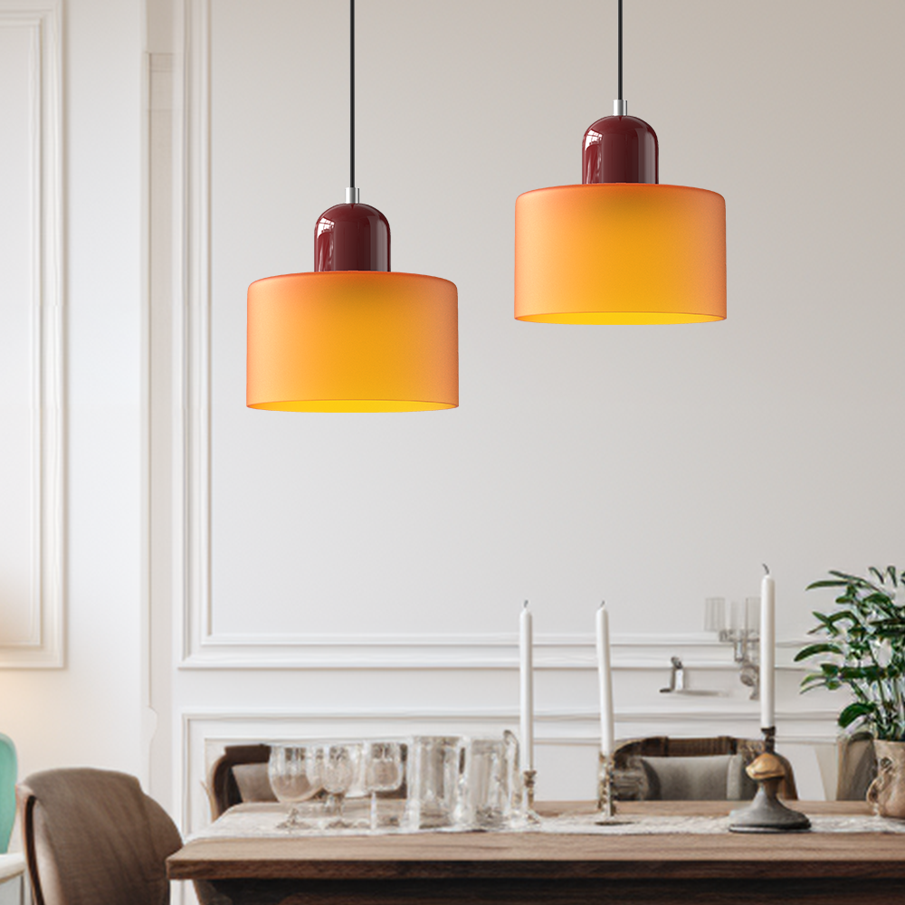 Halo Pendant Light Modern Glass For Kitchen Island Living Room
