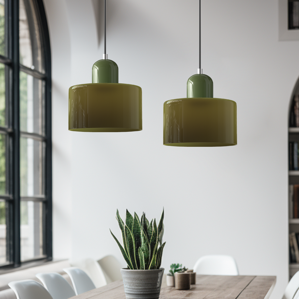 Halo Pendant Light Modern Glass For Kitchen Island Living Room