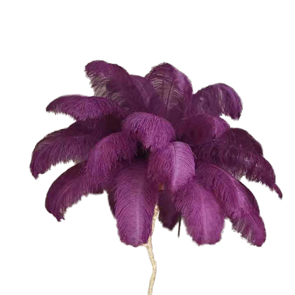 Yono Floor Table Lamp Ostrich Feathers Exclusive Nordic Luxury