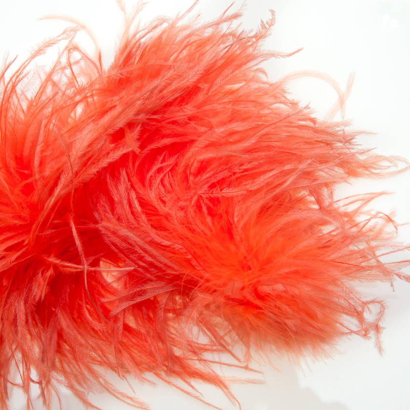 Yono Floor Table Lamp Ostrich Feathers Exclusive Nordic Luxury