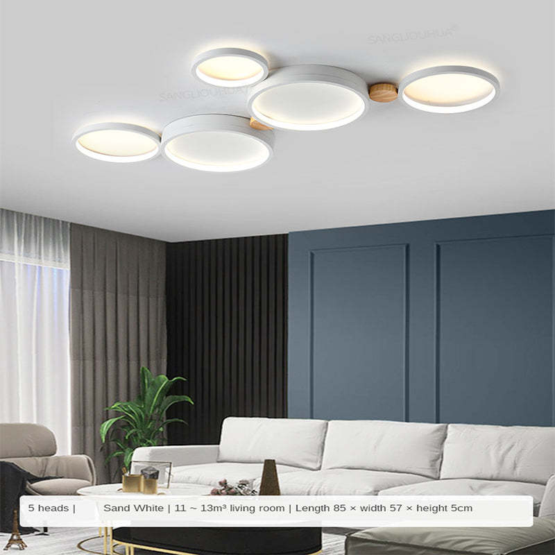 Soleil Flush Mount Ceiling Light Modern Round Bedroom Living Room