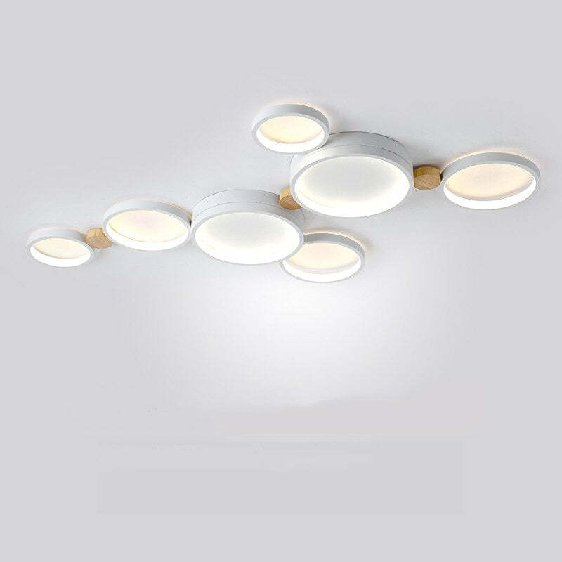 Soleil Flush Mount Ceiling Light Modern Round Bedroom Living Room
