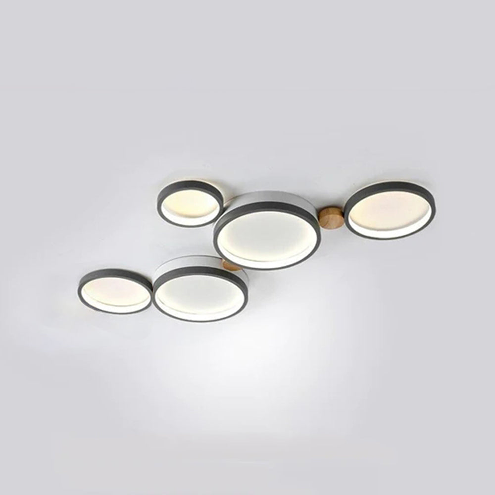 Soleil Flush Mount Ceiling Light Modern Round Bedroom Living Room