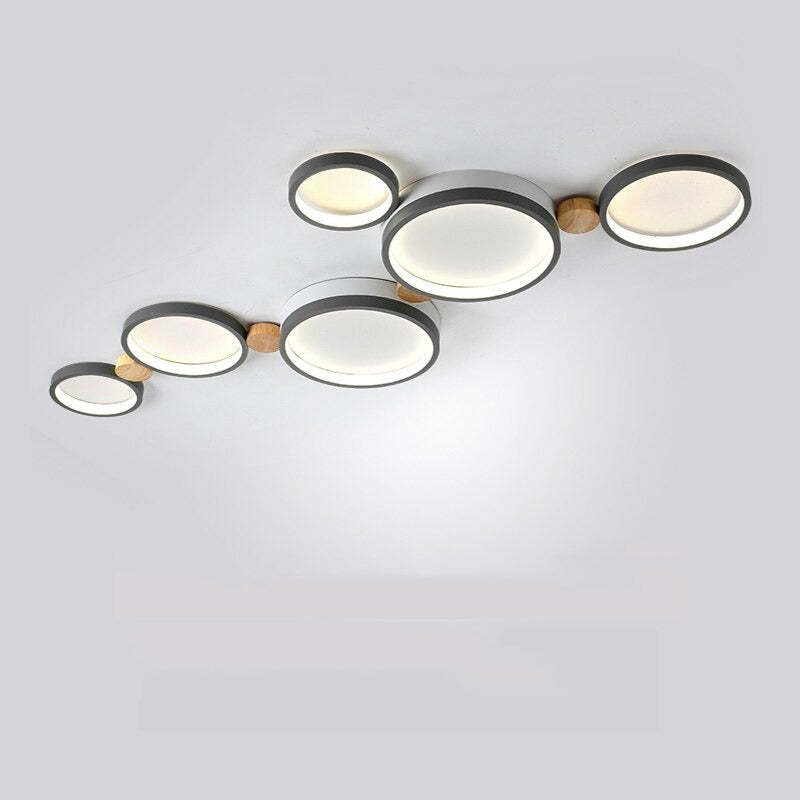 Soleil Flush Mount Ceiling Light Modern Round Bedroom Living Room