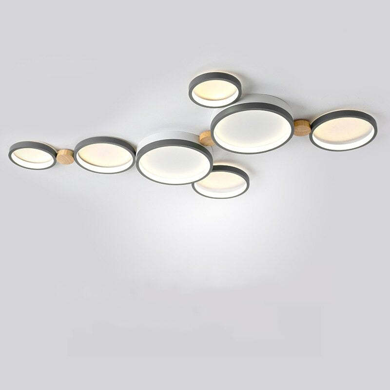 Soleil Flush Mount Ceiling Light Modern Round Bedroom Living Room