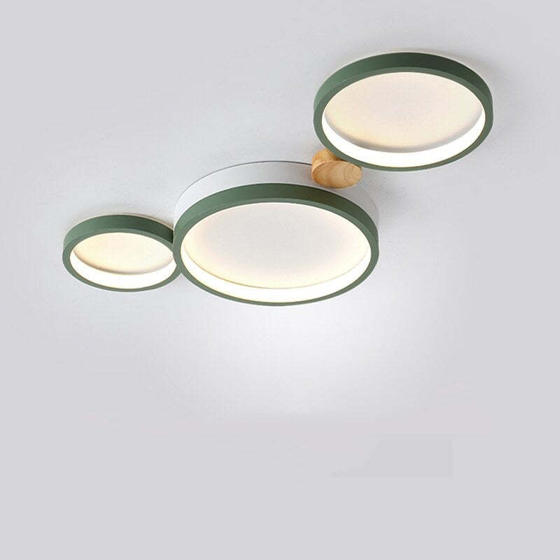 Soleil Flush Mount Ceiling Light Modern Round Bedroom Living Room