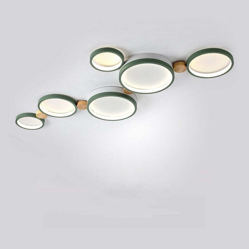 Soleil Flush Mount Ceiling Light Modern Round Bedroom Living Room