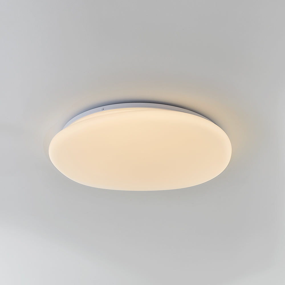 Soleil Flush Mount Ceiling Light Modern Pebble Shape Bedroom Living Room