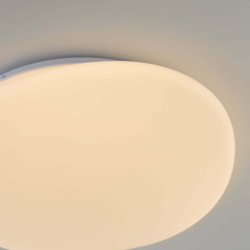Soleil Flush Mount Ceiling Light Modern Pebble Shape Bedroom Living Room