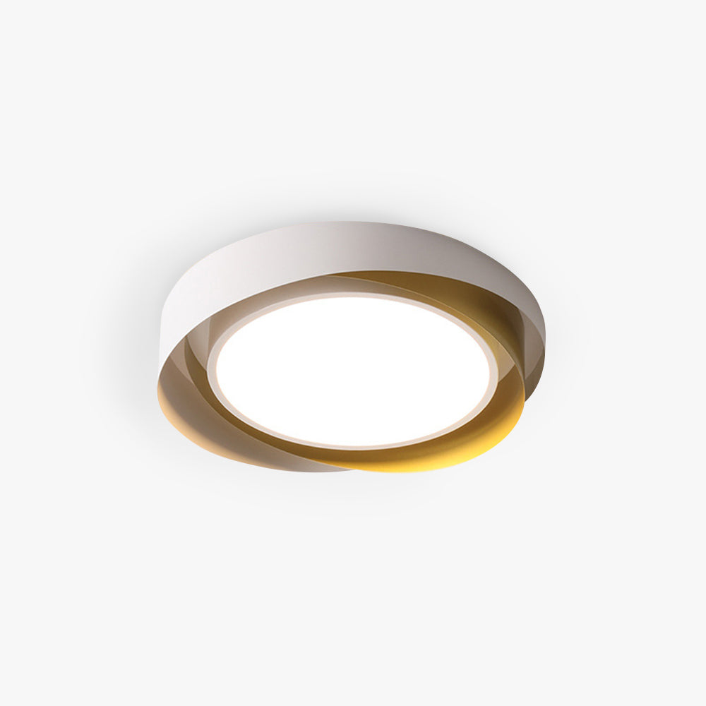 Soleil Flush Mount Ceiling Light Modern Pebble Shape Bedroom Living Room