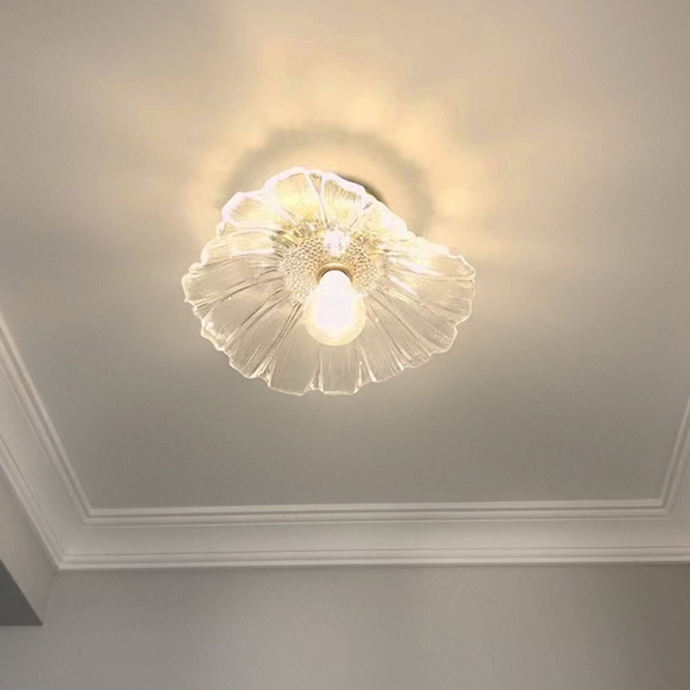 Nexa Ceiling Light Recessed Floral Glass Art Deco Living Room Dining Room