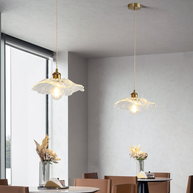 Nexa Ceiling Light Recessed Floral Glass Art Deco Living Room Dining Room