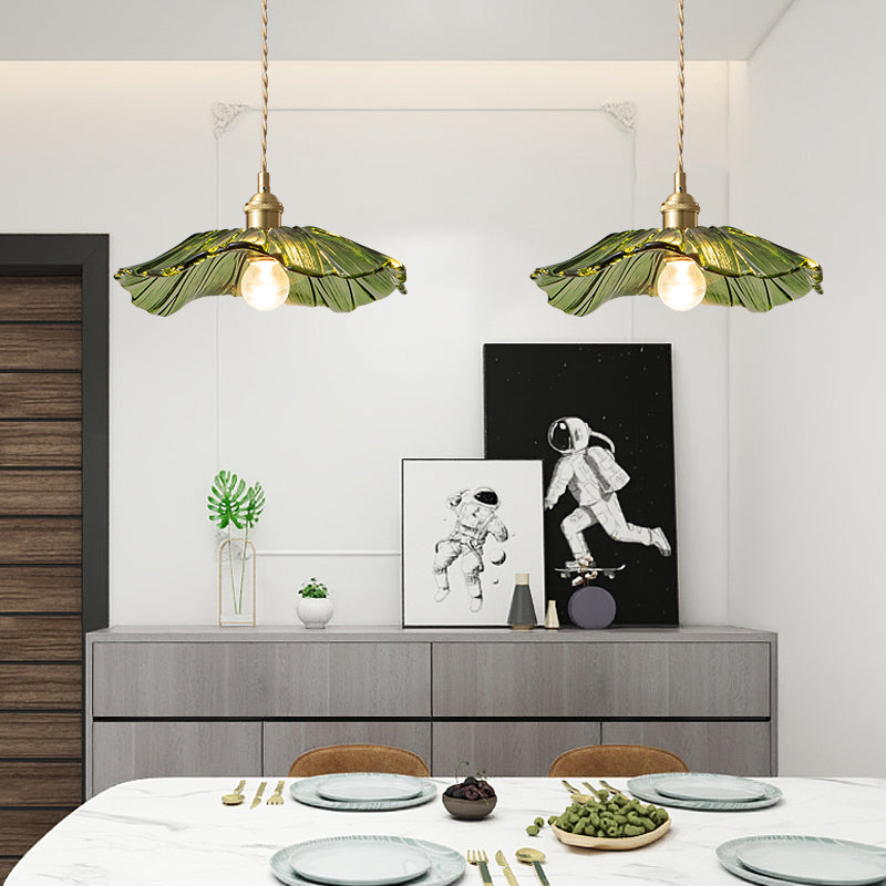 Nexa Ceiling Light Recessed Floral Glass Art Deco Living Room Dining Room