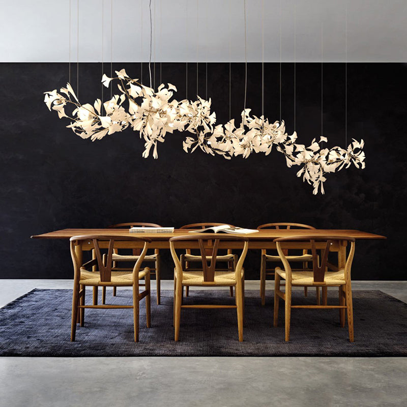 Aura Chandelier Luxury Acrylic Modern LED Gold Metal Living Room