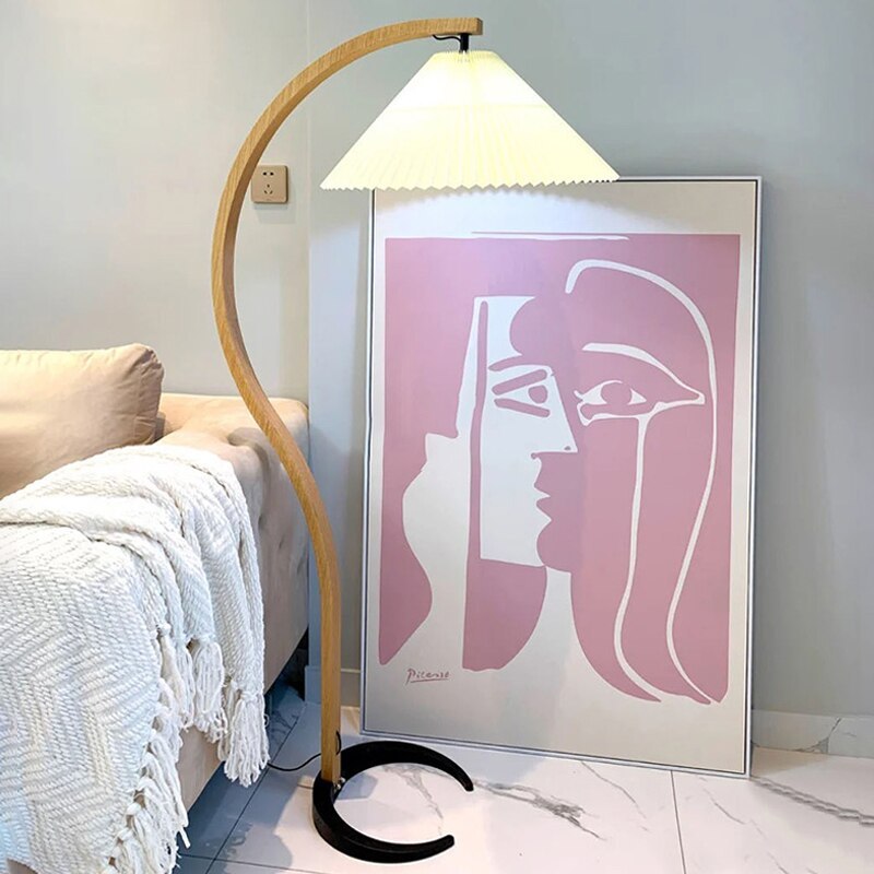 Nexa Floor Lamp Exclusive LED Wood Metal Living Room Bedroom