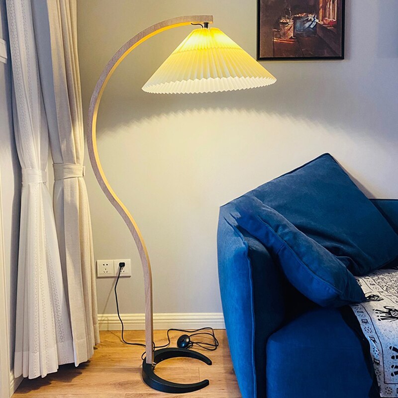 Nexa Floor Lamp Exclusive LED Wood Metal Living Room Bedroom