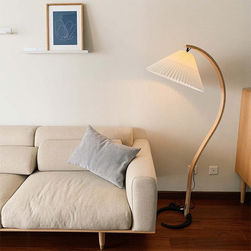 Nexa Floor Lamp Exclusive LED Wood Metal Living Room Bedroom