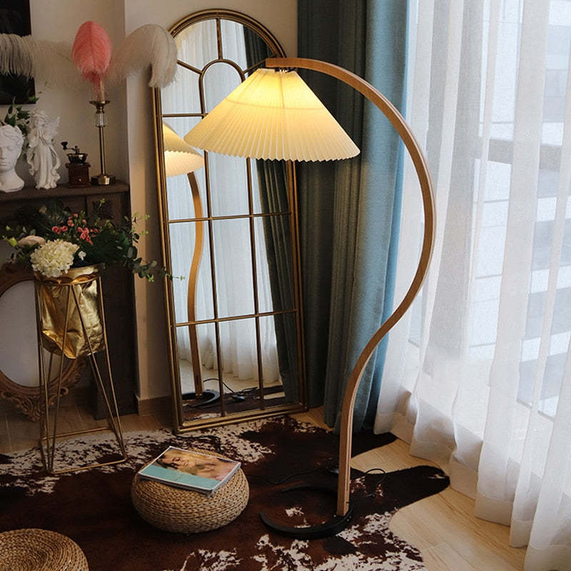 Nexa Floor Lamp Exclusive LED Wood Metal Living Room Bedroom
