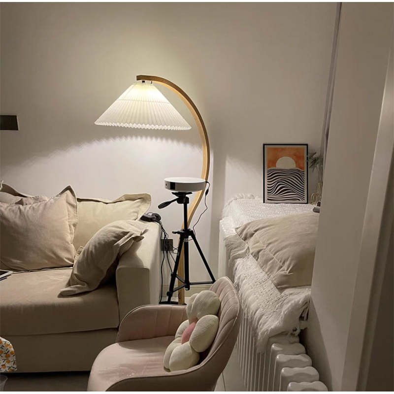 Nexa Floor Lamp Exclusive LED Wood Metal Living Room Bedroom