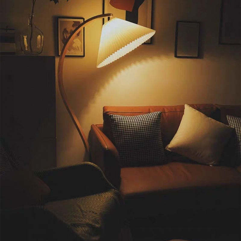Nexa Floor Lamp Exclusive LED Wood Metal Living Room Bedroom
