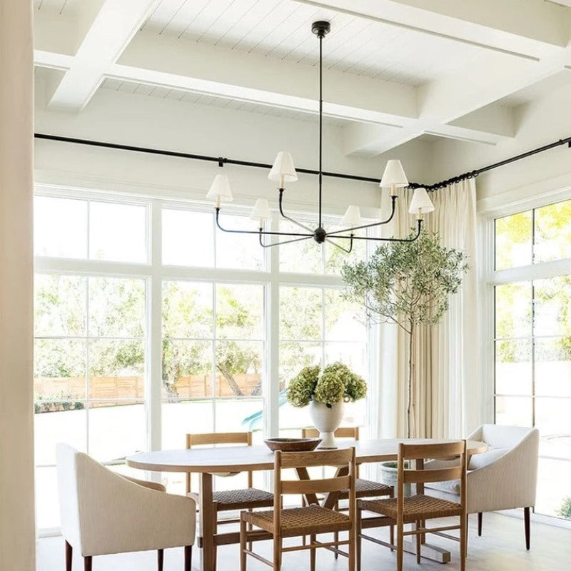 Elys Chandelier Retro Vintage Metal Living Room Dining Room