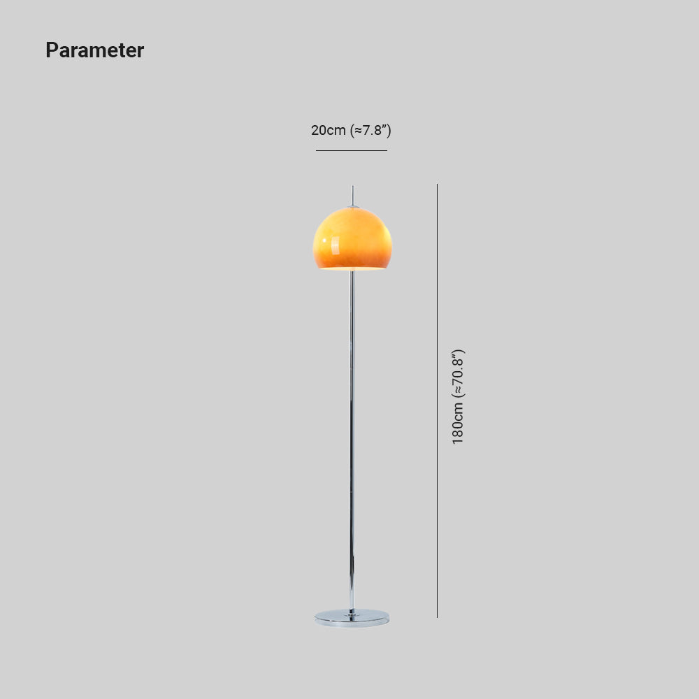 Halo Floor Lamp Sunset Metal Glass Living Room Office Study